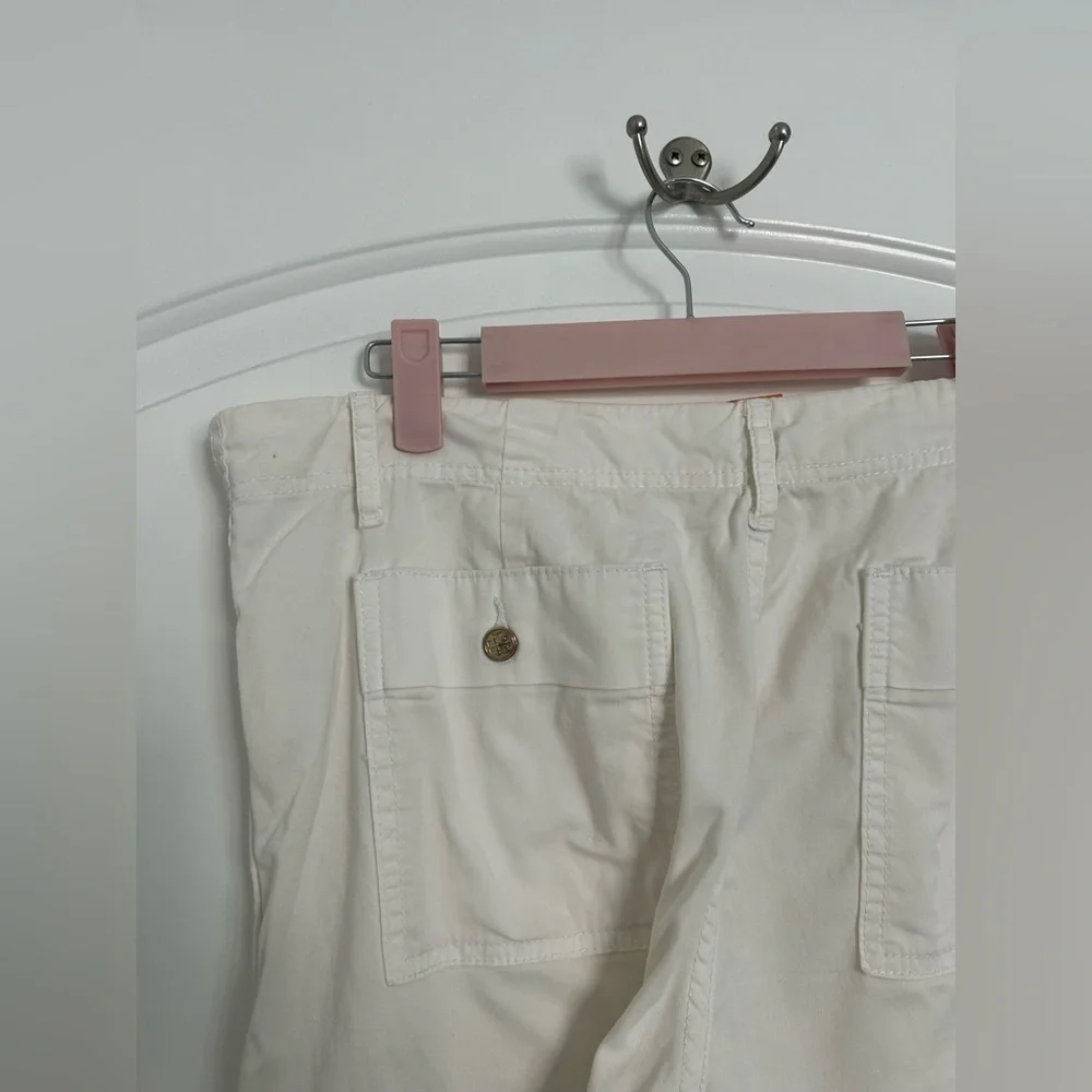Tory Burch White Fatigue Chino Pants size 28